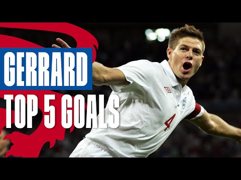 Steven Gerrard's Top 5 Goals | Screamer Against Germany! | England