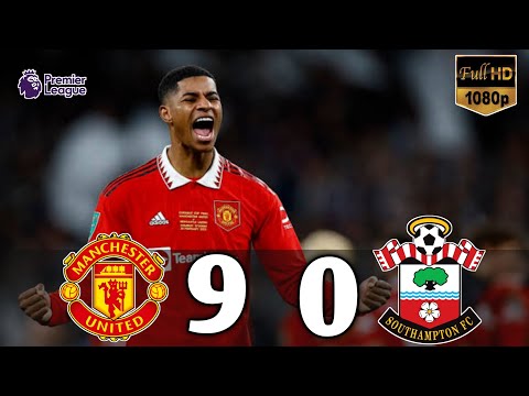 Manchester United vs Southampton 9-0 |  Todos os gols e destaques 2023
