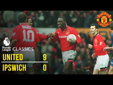 Manchester United 9-0 Ipswich Town (94/95) |  Clássicos da Premier League |  Manchester United