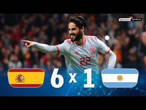 Spain 6 x 1 Argentina (Isco Hat-Trick) ● 2018 Friendly Extended Goals & Highlights HD