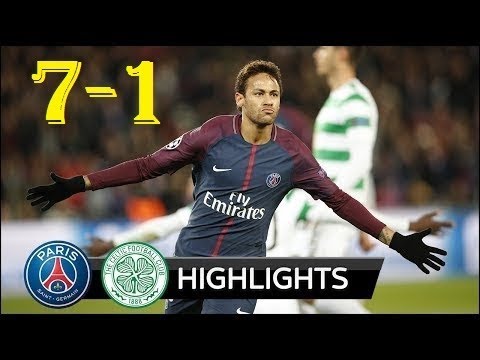 Paris Saint Germain vs Celtic 7-1 All Goals & Extended Highlights, 1080P, Champions League
