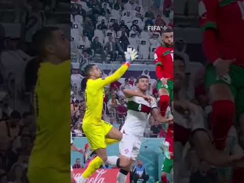 Youssef en-nesyri x Cristiano Ronaldo Cabeceamento com maior recorde de salto