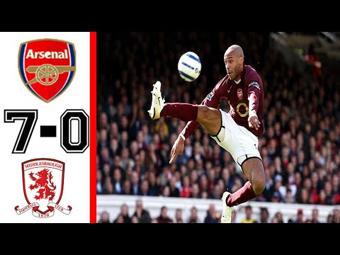 Arsenal x Middlesburg 7-0 |  Objetivos e destaques |  Premier League 2005